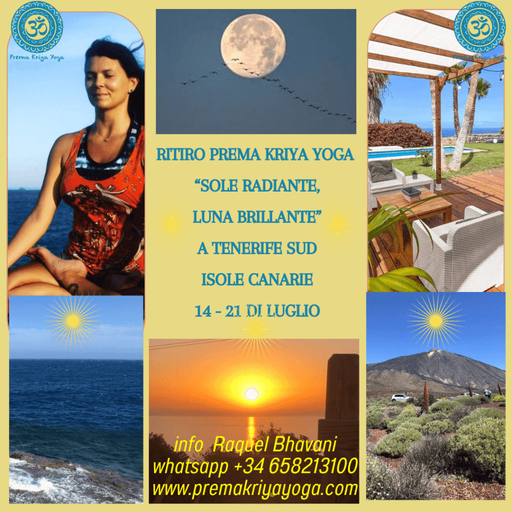 ritiro sole radiante luna brillante - 14 21 luglio - tenerife sud prema kriya yoga