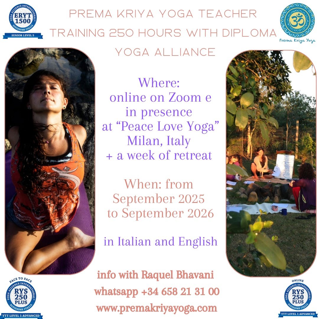 PREMA KRIYA YOGA - teacher training in english 2025_2026