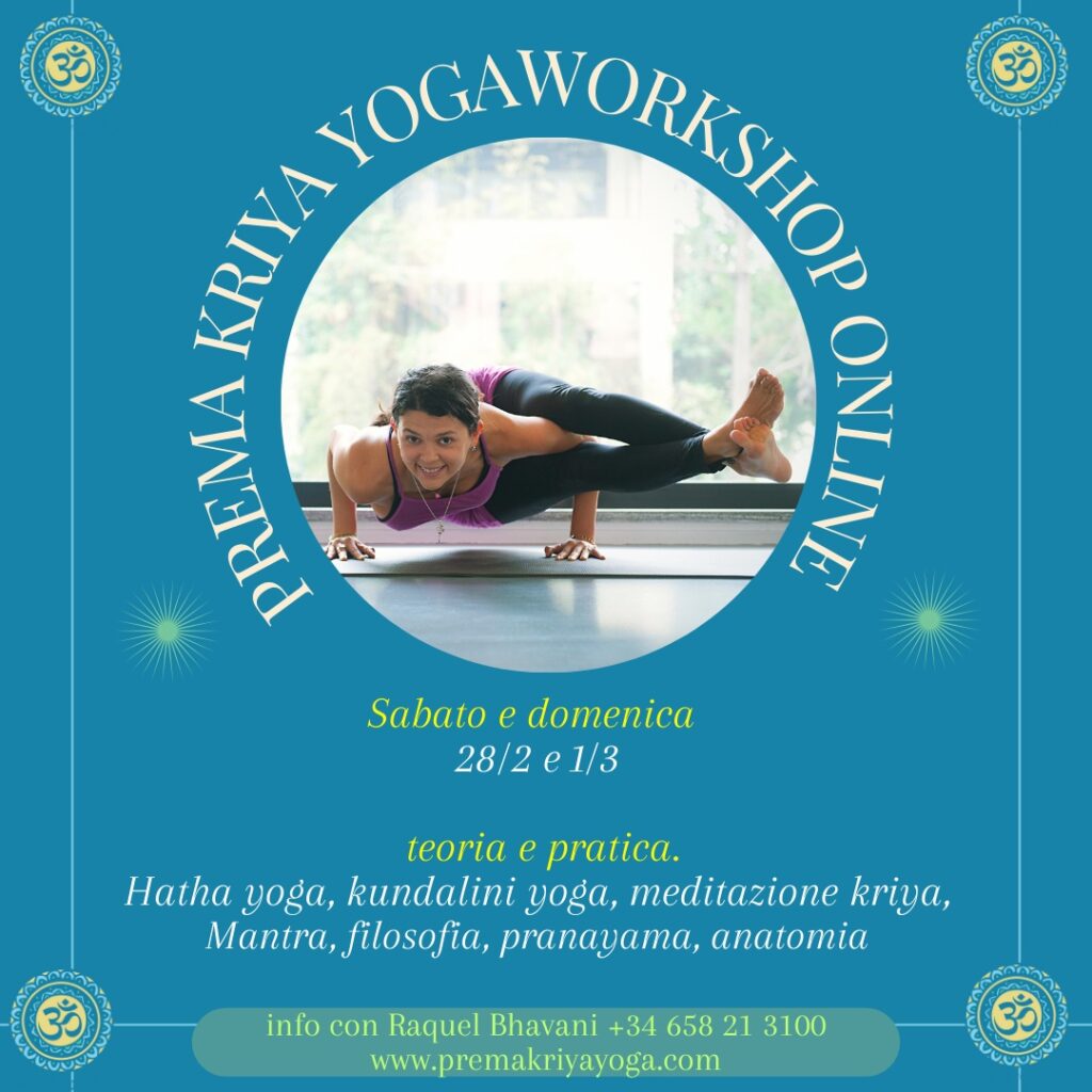 PREMA KRIYA YOGA - workshop online 28_2 e 1_3