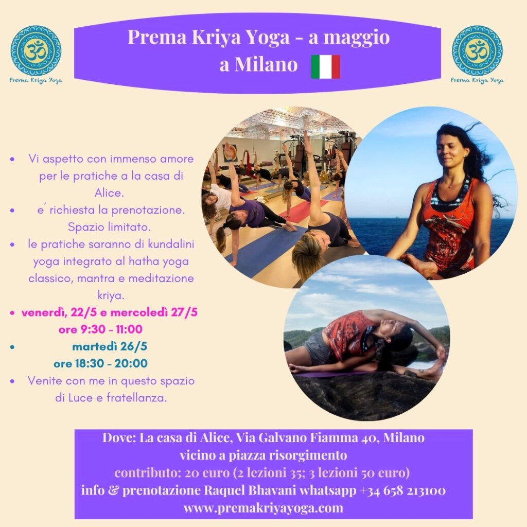 PREMA KRIYA YOGA - Maggio a Milano