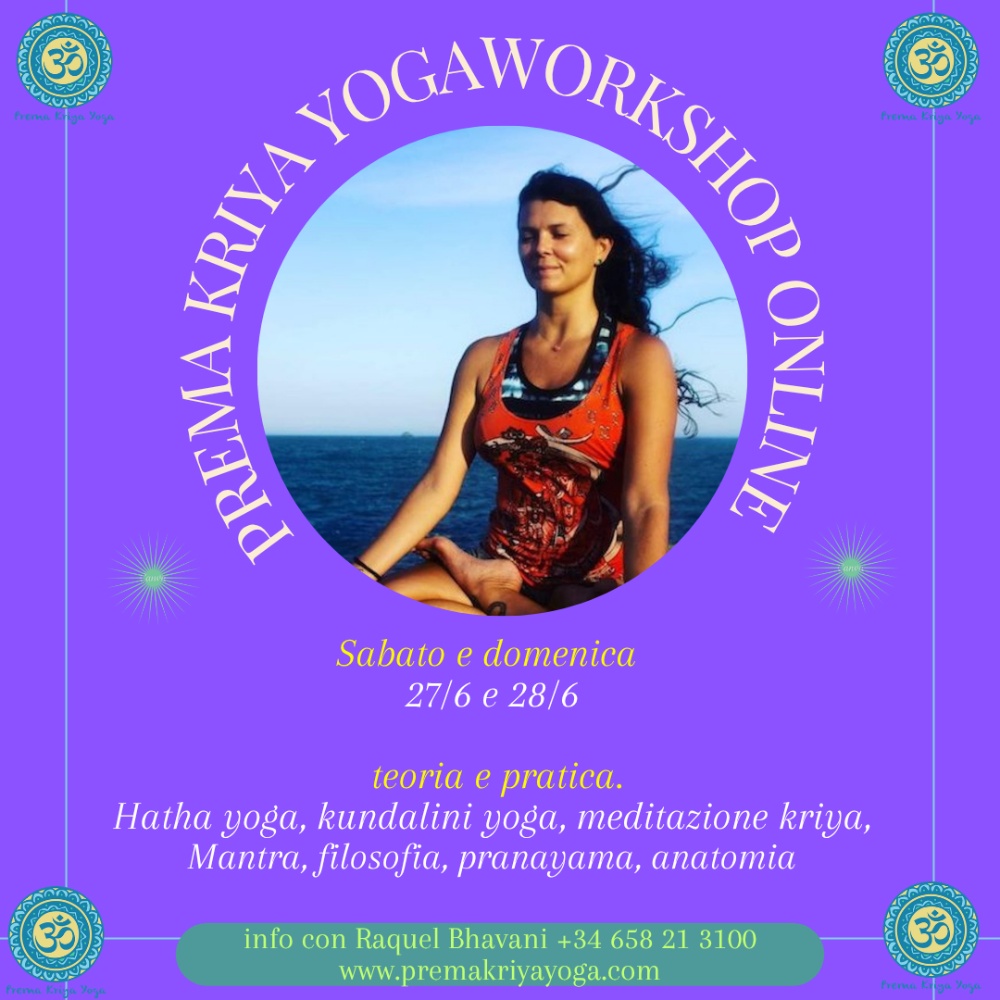 PREMA KRIYA YOGA - Mailing JUN01 -workshop online giugno