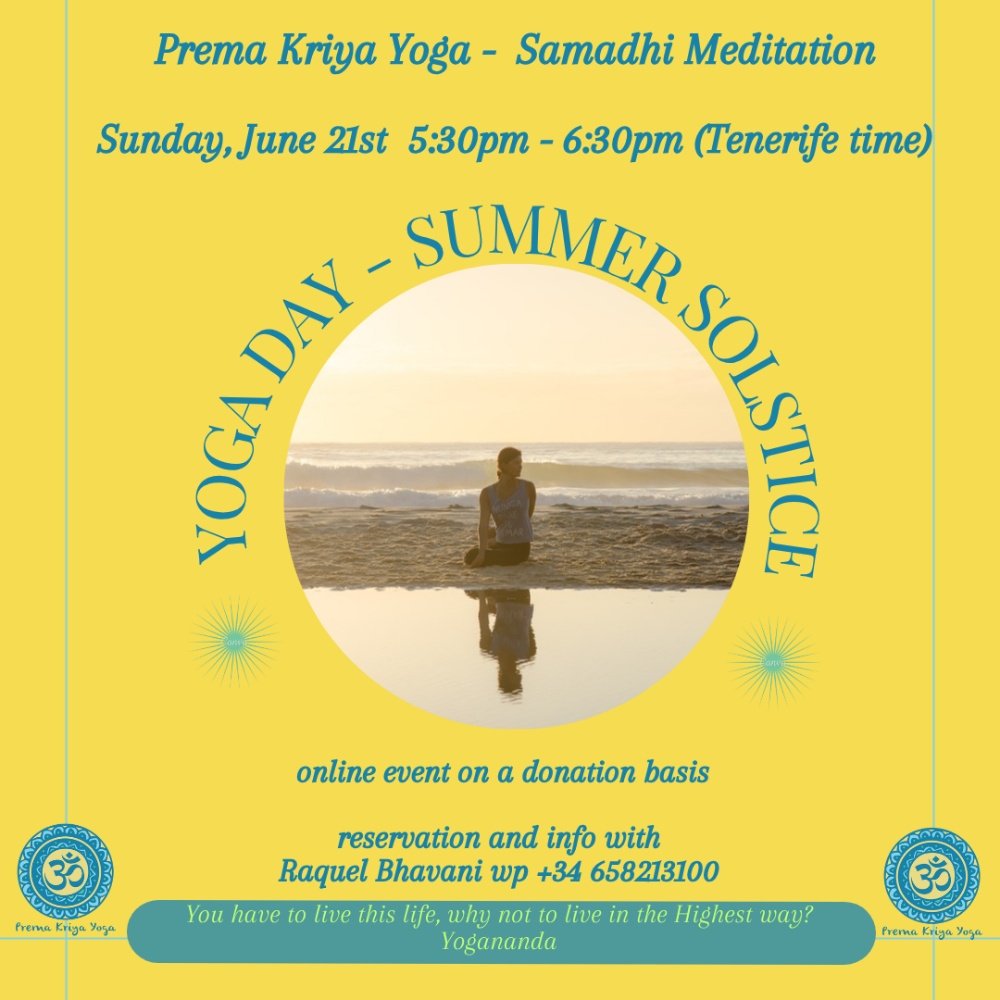 PREMA KRIYA YOGA - Mailing JUN01 - yoga day english