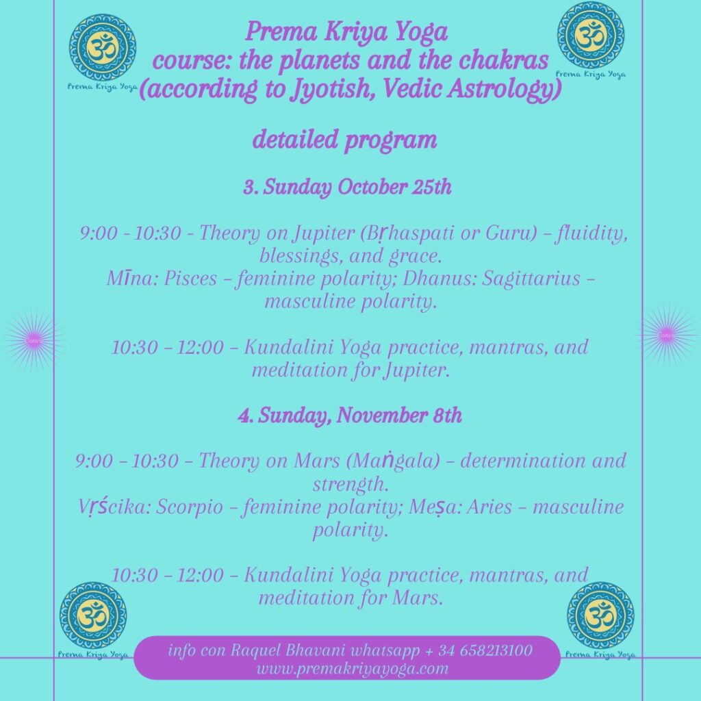PREMA KRIYA YOGA - planets and chakras course in english (3)