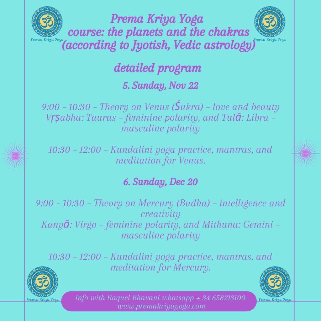 PREMA KRIYA YOGA - planets and chakras course in english (4)