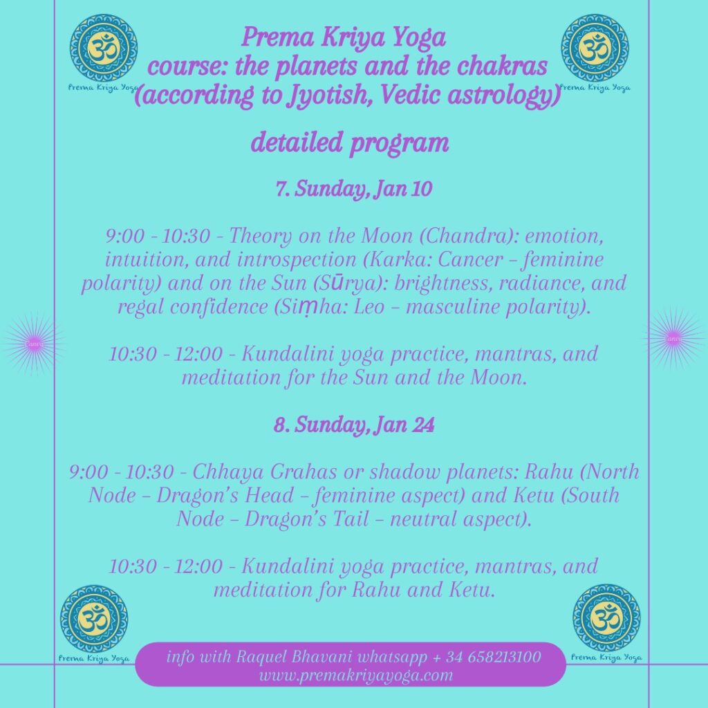 PREMA KRIYA YOGA - planets and chakras course in english (5)